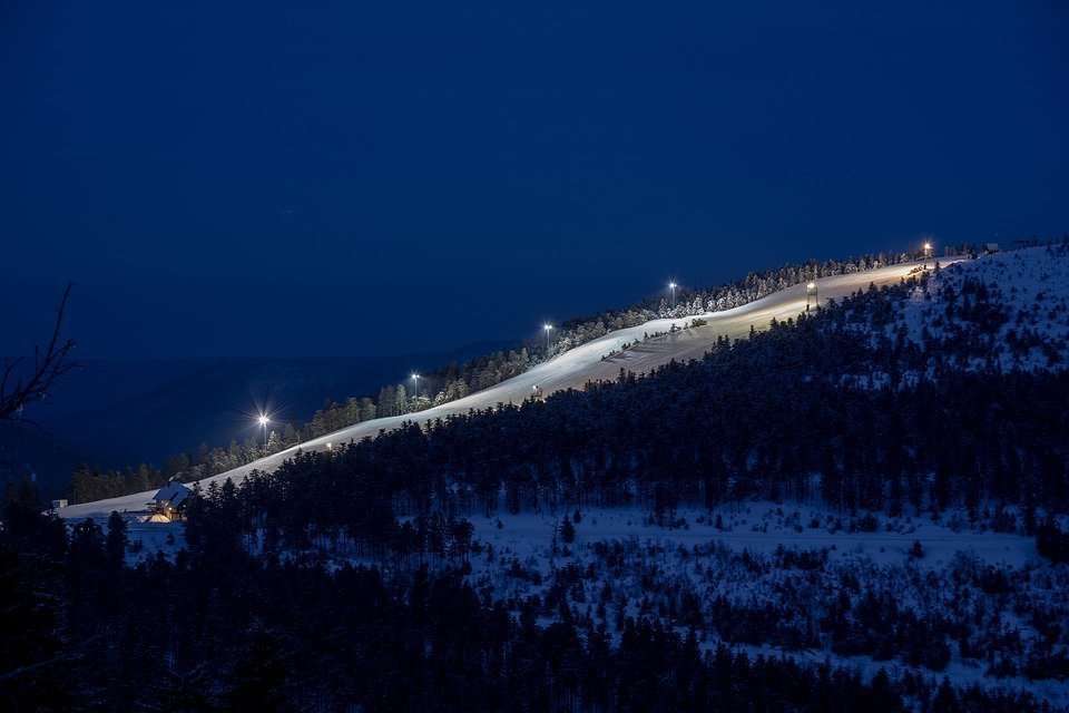 Noční lyžování v Maria Alm